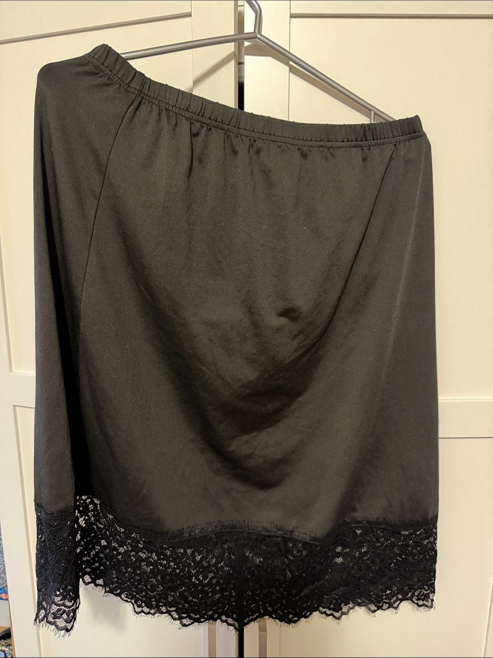 Classic Black Lace Hem Women's Slip